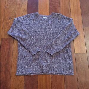 Purple and White Blend Knit Sweater